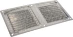 8003766362 Решётка металлическая с сеткой 100x200ВРС, серебрянный Hirschmann