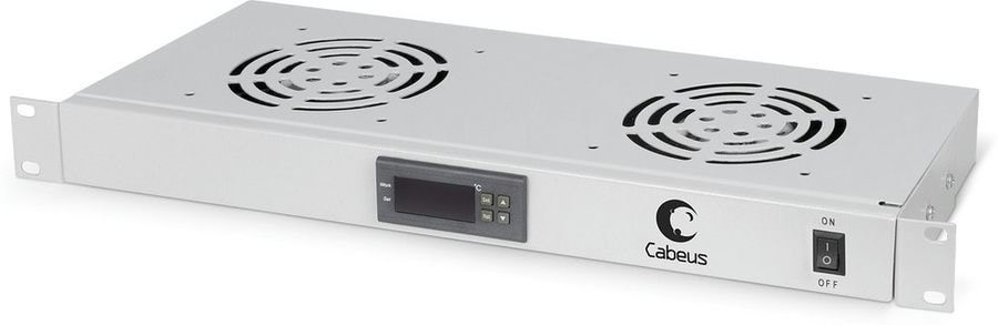 doc049165766 8034585809 Cabeus JG02 Модуль вентиляторный 19", 2 вентилятора, с цифровым термодатчиком Hirschmann — изображение 1