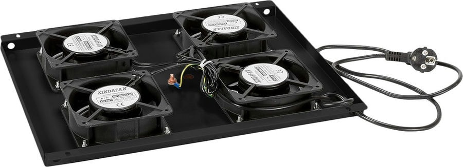 doc049165810 8034585299 Cabeus TRAY-60-BK Модуль вентиляторный с 4-я вентиляторами для установки в напольные шкафы серии SH-05C, ND-05C глубиной 600мм, цвет черный Hirschmann — изображение 1