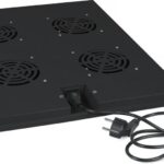 8034585300 Cabeus TRAY-80-BK Модуль вентиляторный с 4-я вентиляторами для установки в напольные шкафы серии SH-05C, ND-05C глубиной 800мм, цвет черный Hirschmann