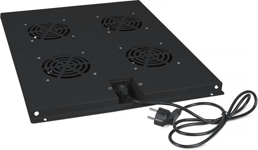 doc049165814 8034585300 Cabeus TRAY-80-BK Модуль вентиляторный с 4-я вентиляторами для установки в напольные шкафы серии SH-05C, ND-05C глубиной 800мм, цвет черный Hirschmann — изображение 1