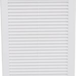 8010922582 Решетка вентиляционная вытяжная 200x250 с сеткой АВS- пластик белая Серия 2025TRU Hirschmann