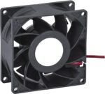 8034105053 Axial Fan, 12 V dc, DC Operation, 0.83m³/min, 1.56W, 150mA Max, 80 x 80 x 15mm Hirschmann — изображение 2