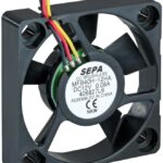8762488167 MFB40H12A, DC Axial Fan, 12 V, Square, 40 mm, 10 mm, Ball Bearing, 6.54 CFM Hirschmann