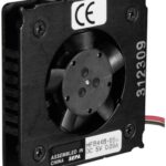 8964176175 HFB44B12A, DC Axial Fan, 12 V, Square, 44 mm, 7.5 mm, Ball Bearing Hirschmann