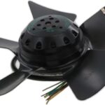 8005754408 A2D240-AA02-06, Fan Tubeaxial, 3 Phase 230/400VAC Round - 240mm Dia Ball 7 Wire Leads with Splice Terminals Hirschmann