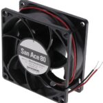 8006123527 9GA0824A20021, Fan Tubeaxial 24VDC Square - 80mm L x 80mm H Ball 2 Wire Leads Hirschmann