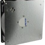 8005760062 RG160-28/06S, Fan Blower, Flatpak 115VAC Square - 220mm L x 220mm H Ball 131.3 CFM (3.68m³/min) 2 Wire Leads Hirschmann