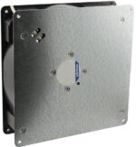 8005760062 RG160-28/06S, Fan Blower, Flatpak 115VAC Square - 220mm L x 220mm H Ball 131.3 CFM (3.68m³/min) 2 Wire Leads Hirschmann