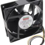 8005761191 LPH12A99-BWHR-B1, Fan Tubeaxial 100 ~ 240VAC Square - 120mm L x 120mm H Ball 123.9 CFM (3.47m³/min) 3 Wire Leads Hirschmann