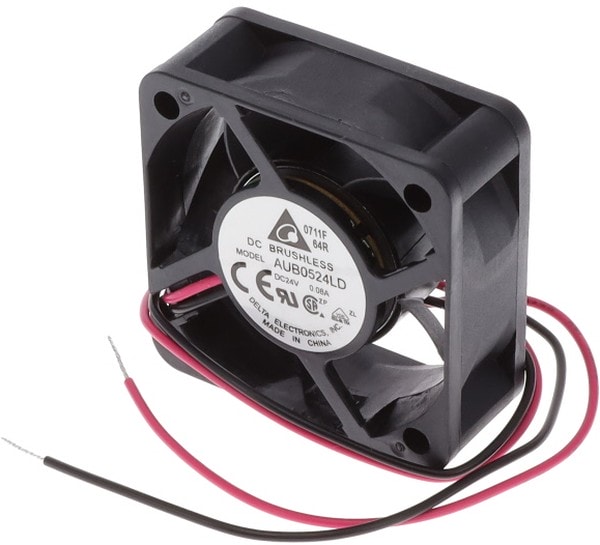 doc049465087 8005766926 AUB0524LD, Fan Tubeaxial 24VDC Square - 50mm L x 50mm H Superflo 11.0 CFM (0.308m³/min) 2 Wire Leads Hirschmann — изображение 1