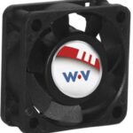 8005768020 DC0401512H2B-2T0, Fan Tubeaxial 12VDC Square - 40mm L x 40mm H Ball 10.5 CFM (0.294m³/min) 2 Wire Leads Hirschmann