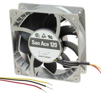8005772364 9SG1224H101, Fan Tubeaxial 24VDC Square - 119mm L x 119mm H Ball 142.0 CFM (3.98m³/min) 3 Wire Leads Hirschmann
