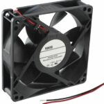 8005776151 3610VL-04W-B70-B00, Fan Tubeaxial 12VDC Square - 92mm L x 92mm H Ball 96.4 CFM (2.70m³/min) 2 Wire Leads Hirschmann