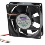 8005786660 E9225X24B1-FSR-TTL, Fan Tubeaxial 24VDC Square - 92mm L x 92mm H Ball 60.0 CFM (1.68m³/min) 3 Wire Leads Hirschmann