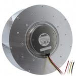 8005787717 F280A3-113-D0520, Fan Motorized Impellers 24VDC Round - 280mm Dia Ball 1166.0 CFM (32.65m³/min) 4 Wire Leads Hirschmann