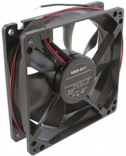 8005789921 3610SB-05W-B20-E00, Fan Tubeaxial 24VDC Square - 92mm L x 92mm H Ball 35.7 CFM (1.00m³/min) 2 Wire Leads Hirschmann