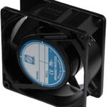 8005793898 OA938AP-22-1TB, Fan Tubeaxial 230VAC Square - 92mm L x 92mm H Ball 50.0 CFM (1.40m³/min) 2 Terminals Hirschmann