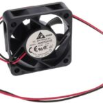 8005805941 AUB0524HB, Fan Tubeaxial 24VDC Square - 50mm L x 50mm H Superflo 14.1 CFM (0.395m³/min) 2 Wire Leads Hirschmann