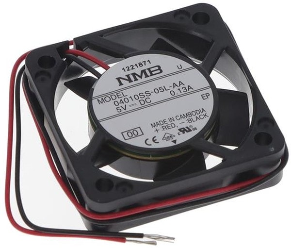 doc049480623 8005807259 04010SS-05L-AA-00, Fan Tubeaxial 5VDC Square - 40mm L x 40mm H Sleeve 4.9 CFM (0.137m³/min) 2 Wire Leads Hirschmann — изображение 1