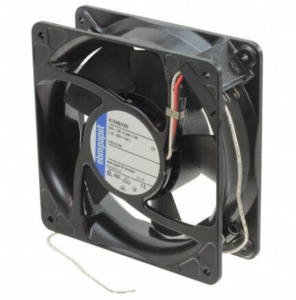 8007312688 4184N/2XH, DC Fans Tubeaxial Fan, 119x119x38mm, 24VDC, 139.5CFM, Speed Signal/Open Collector Output Hirschmann
