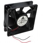 8005812448 AFB1224HHE-T500, Fan Tubeaxial 24VDC Square - 120mm L x 120mm H Ball 120.1 CFM (3.36m³/min) 2 Wire Leads Hirschmann