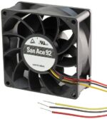 8010470471 9S0924M4011, San Ace 9S Series Axial Fan, 24 V dc, DC Operation, 64.2m³/h, 1.68W, 70mA Max, 92 x 92 x 25mm Hirschmann — изображение 3