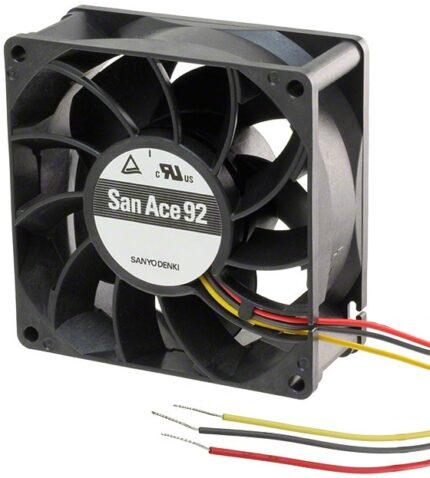 8021972852 9RA0912M4001, DC Fans DC Axial Fan, 92x92x25mm, 12VDC, Low Noise, Tachometer Hirschmann