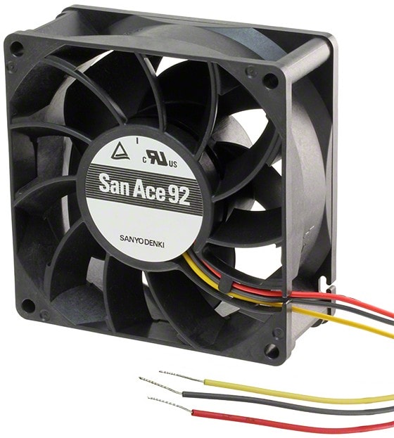 doc049483973 8007471797 9G0912H1011, DC Fans DC Axial Fan, 92x92x38mm, 12VDC, High Performance, Ribless, Tachometer Hirschmann — изображение 1