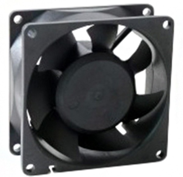 doc049487161 8005948429 MR8032H12B-FSR, Fan Tubeaxial 12VDC Square - 80mm L x 80mm H Ball 73.0 CFM (2.04m³/min) 2 Wire Leads Hirschmann — изображение 1