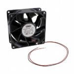 8005831787 MS9238H24B-FHR-2EM, Fan Tubeaxial 24VDC Square - 92mm L x 92mm H Ball 166.7 CFM (4.67m³/min) 2 Wire Leads Hirschmann
