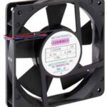 8006854010 E1225M24BT-FSR, Fan Tubeaxial 24VDC Square - 120mm L x 120mm H Ball 67.0 CFM (1.88m³/min) 2 Wire Leads Hirschmann