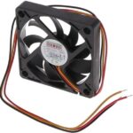 8005827638 MB6010H12B1-RSR, Fan Tubeaxial 12VDC Square - 60mm L x 60mm H Ball 13.5 CFM (0.378m³/min) 3 Wire Leads Hirschmann