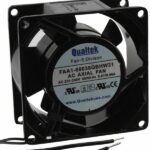 8005837061 FAA1-08038QBHW31, Fan Tubeaxial 230VAC Square - 80mm L x 80mm H Ball 29.6 CFM (0.829m³/min) 2 Wire Leads Hirschmann