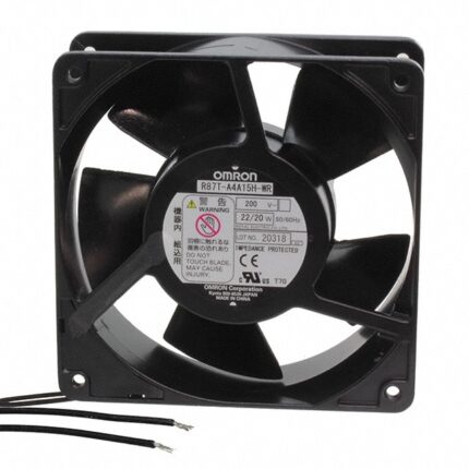 8005841057 R87T-A4A15H-WR, Fan Tubeaxial 200VAC Square - 119.5mm L x 119.5mm H Ball 114.3 CFM (3.20m³/min) 2 Wire Leads Hirschmann