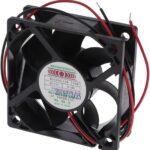 8005842332 MD6020L12B-FSR, Fan Tubeaxial 12VDC Square - 60mm L x 60mm H Ball 13.9 CFM (0.389m³/min) 2 Wire Leads Hirschmann