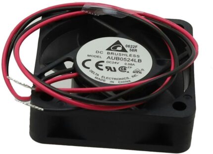 8005852111 AUB0524LB, Fan Tubeaxial 24VDC Square - 50mm L x 50mm H Superflo 9.9 CFM (0.277m³/min) 2 Wire Leads Hirschmann
