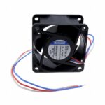 8005859604 614J/2H, Fan Tubeaxial 24VDC Square - 60mm L x 60mm H Ball 41.1 CFM (1.15m³/min) 3 Wire Leads Hirschmann