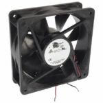 8005970725 19032526A, Fan Tubeaxial 24VDC Square - 120mm L x 120mm H Ball 110.0 CFM (3.08m³/min) 2 Wire Leads Hirschmann