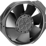 8005858054 W2E142-BB01-31, Fan Tubeaxial 230VAC Rectangular/Rounded - 172mm L x 150mm H Ball 2 Terminals Hirschmann