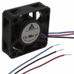 8005866520 ASB0312MA-DF00, Fan Tubeaxial 12VDC Square - 30mm L x 30mm H Sleeve 3.7 CFM (0.104m³/min) 3 Wire Leads Hirschmann