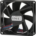 8005876434 AUB0912HH-CF00, Fan Tubeaxial 12VDC Square - 92mm L x 92mm H Superflo 62.1 CFM (1.74m³/min) 3 Wire Leads Hirschmann