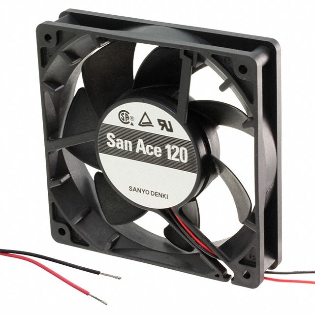 doc049505059 8008651293 9S1212L402, Fan Tubeaxial 12VDC Square - 119mm L x 119mm H Ball 48.1 CFM (1.35m³/min) 2 Wire Leads Hirschmann — изображение 1