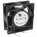 8005878982 19030616A, Fan Tubeaxial 24VDC Square - 80mm L x 80mm H Ball 34.0 CFM (0.952m³/min) 2 Wire Leads Hirschmann