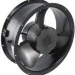8005887966 19020189A, Fan Tubeaxial 115VAC Round - 254mm Dia Ball 550.0 CFM (15.40m³/min) 2 Terminals Hirschmann