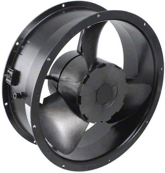 doc049508008 8005887966 19020189A, Fan Tubeaxial 115VAC Round - 254mm Dia Ball 550.0 CFM (15.40m³/min) 2 Terminals Hirschmann — изображение 1