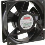 8005888479 UF12AR12-BTHR, Fan Tubeaxial 115VAC Square - 120mm L x 120mm H Ball 99.0 CFM (2.77m³/min) 2 Terminals Hirschmann