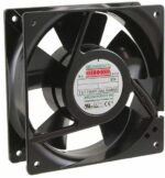 8005888479 UF12AR12-BTHR, Fan Tubeaxial 115VAC Square - 120mm L x 120mm H Ball 99.0 CFM (2.77m³/min) 2 Terminals Hirschmann