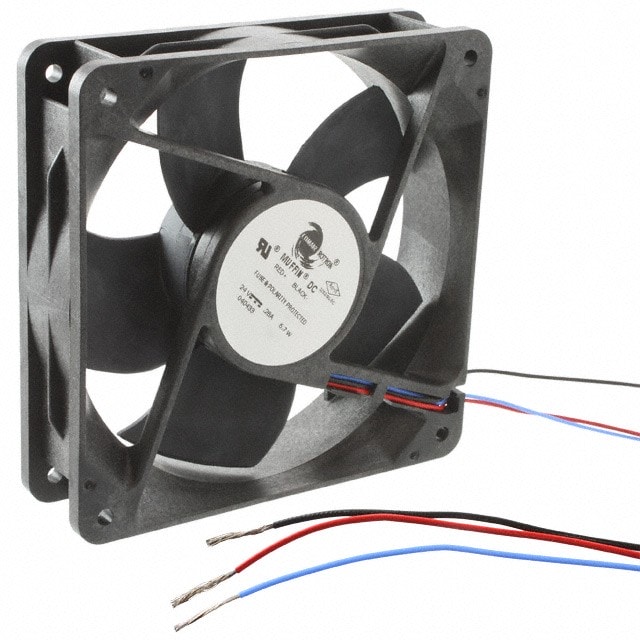 doc049508213 8005888608 19040433A, Fan Tubeaxial 24VDC Square - 120mm L x 120mm H Ball 102.0 CFM (2.86m³/min) 3 Wire Leads Hirschmann — изображение 1