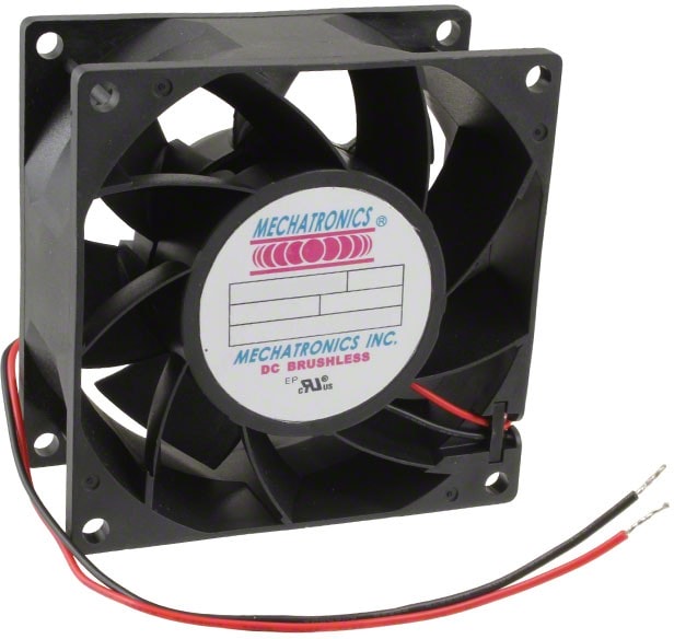 doc049509013 8005890811 MQ8038E24B-FSR, Fan Tubeaxial 24VDC Square - 80mm L x 80mm H Ball 123.3 CFM (3.45m³/min) 2 Wire Leads Hirschmann — изображение 1